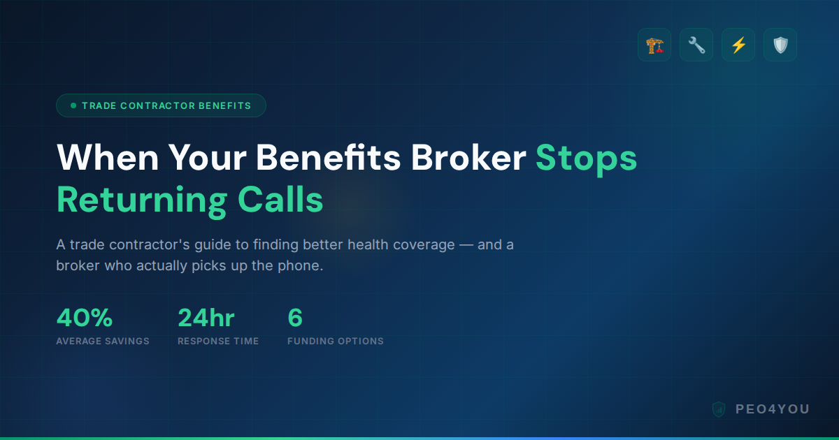 Health Coverage Options for Construction and Trade Employers: How to Offer Competitive Benefits to an Hourly, High-Risk Workforce