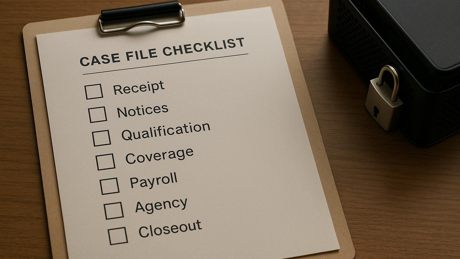 Privacy safe QMCSO administration checklist for an employer health plan